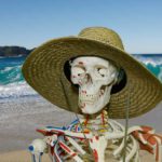 Skeleton at the beach (Your Body Is The Temple)